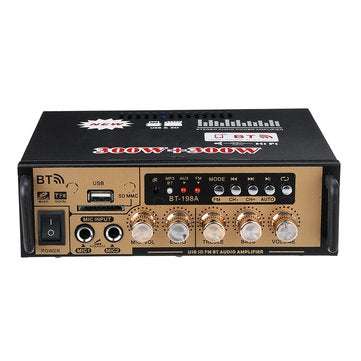 BT-198A 300W+300W Power Car Amplifier HIFI Digital Audio bluetooth AMP FM Radio For Car/Home/Theate