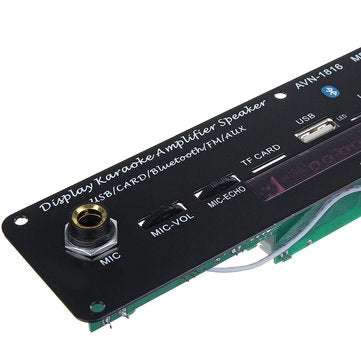 20W Bluetooth 5.0 Power Amplifier Audio Decoder Board 3.7V/5V Independent Reverberation Support FM A