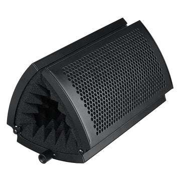 Foldable Microphone Acoustic Isolation Shield Acoustic Foams Studio Three-door Noise Enclosure Panel