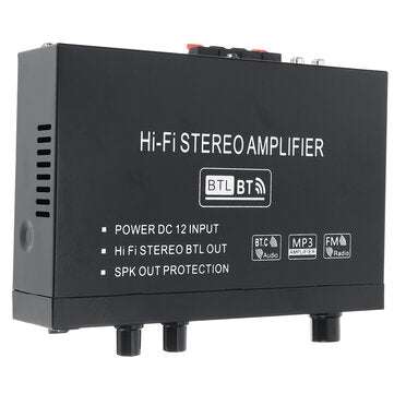 AK35 110V-240V bluetooth 5.0 Stereo Power Amplifier USB Wireless Music Speakers