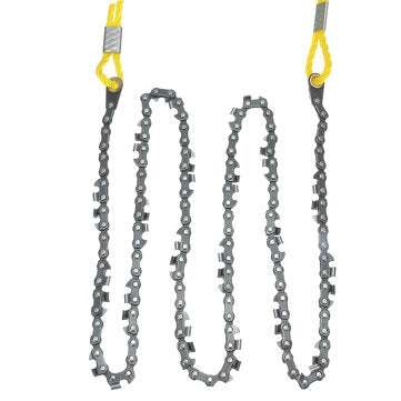 48" 64 Sections 40 Blades Outdoor High Reach Tree Hand Rope Chain Saw Blades on Both Side Portable T
