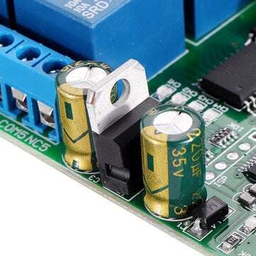 DC 12V 8 Channel Multifunction Timer Delay Relay Board Timing Loop Interlock Self-locking Momentary