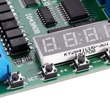DC 12V 8 Channel Multifunction Timer Delay Relay Board Timing Loop Interlock Self-locking Momentary