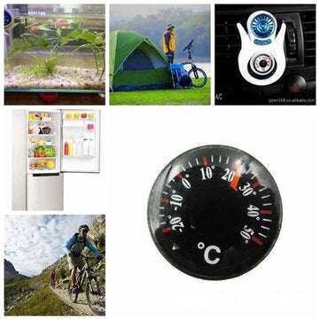 Mini Household Thermometer Dial Temperature Gauge Indoor And Outdoor Plastic Round Celsius Temperatu