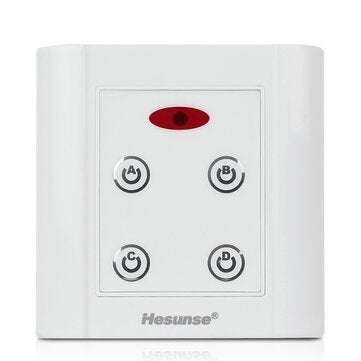 Hesunse 86IR-FW4 86 Type Four-way Infrared Remote Control Light Switch For Home Showroom AC220V