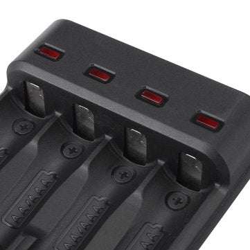 Portable DC 5V 4 Slot USB Rechargeable Battery Charger For AA AAA Battery