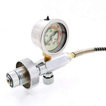 Paintball PCP Din Fill Station Charging kit 300 bar/ 4500 psi Air Refill Pressure Gauge