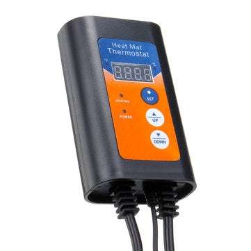 220V 8.3A 42-108F Digital Thermostat Controller Plant/Reptile Pet Heat Lamp Thermostat 1000W LCD D