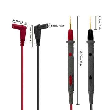 ANENG PT1008 20A 1000V Silicone Rubber Wire Retardant Gold Plated Sharp Needle Probe Digital Multime