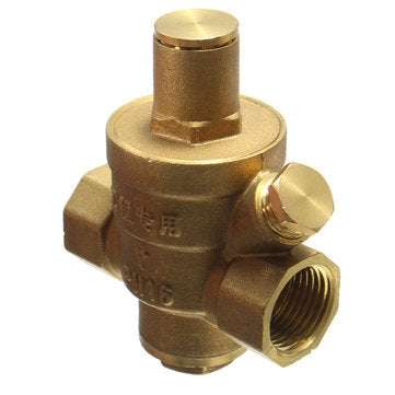 DN15 1/2` Inch Brass Water Pressure Reducing Regulator Reducer & Gauge Adjustable