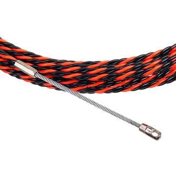 20m Electric Spiral Cable Push Puller Conduit Snake Cable Rodder Fish Tape Wire Guide with Cable Ten