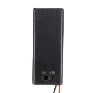 1Pcs AAA Battery Holder Case Box With Leads With ON/OFF Switch Cover 2 Slot Standard Battery Contain