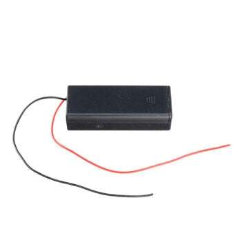 1Pcs AAA Battery Holder Case Box With Leads With ON/OFF Switch Cover 2 Slot Standard Battery Contain