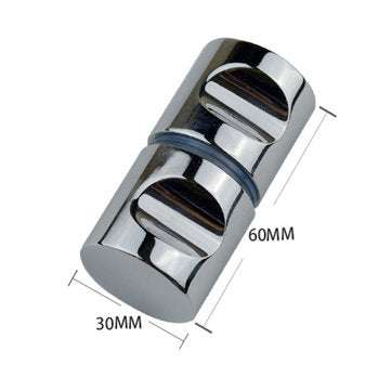 30mm  Glass Door Handle Knob Aluminium Chrome Plated (SIZE: #3)