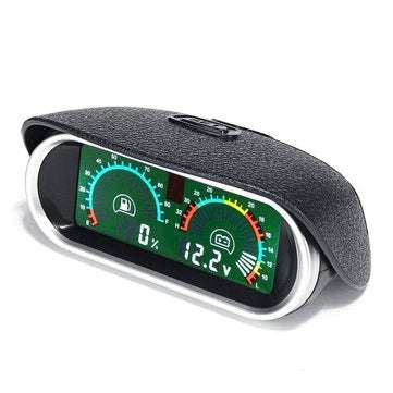9V-36V 12V 24V LCD Digital Engine Oil Voltage Meter For Boat Car Truck Racing Universal
