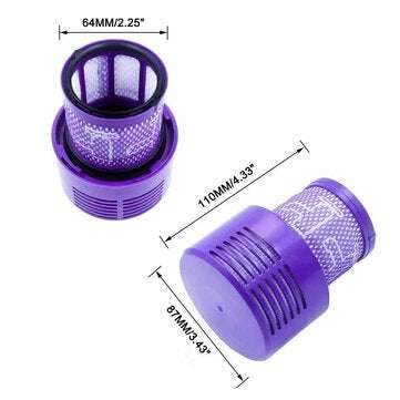 1pcs Rear Filter Replacements for DysonV10 SV12 Vacuum Cleaner Parts Accessories [Non-Original]