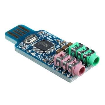 3Pcs Free Drive USB Sound Card Notebook Computer External Sound Card Module USB CM108 Sound Card Chi