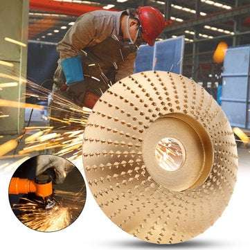 85x16mm Golden Wood Carving Disc Wood Grinding Wheel Rotary Tool Abrasive Sanding Disc