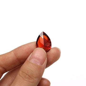 13x18mm Artificial Corundum Pigeon Blood Red Sapphire Lustrous Loose Gemstone Decorations