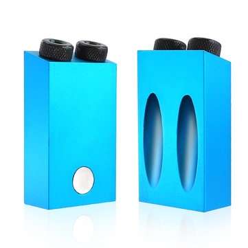 Aluminum Alloy Pocket Hole Jig System with Magnet and Drill Bits Oblique Hole Positioner 6/8/10mm 15