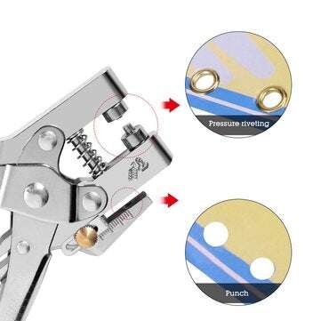 DZT Hot Hole Setting Pliers Cloth Punch Setting Shoe Grommet Button Snap Leather Bag Belt Setter Riv