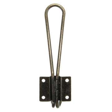 5Pcs Rustic Cast Iron Wall Coat Hooks Antique Hat Key Hanger Rack Bronze Holder