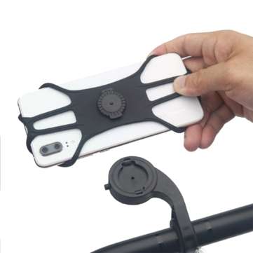 Phone Holder 360 Rotating Bracket Removable Handlebar Mount Universal For Motorcycle Riding Automo