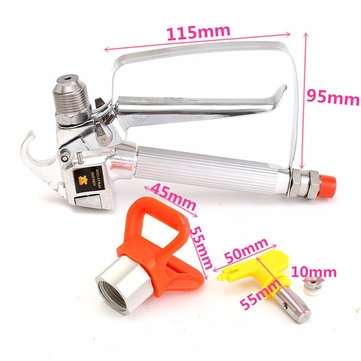 3600PSI Red High Pressure Airless Paint Spray Gun With Yellow Spray Tip