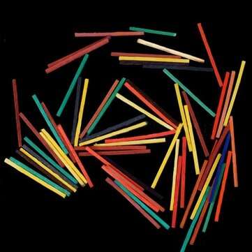 400Pcs Puzzle 3D Wood Stick Match Rod DIY Wood Craft for Kids Mini Puzzle Wooden Interactive Educati