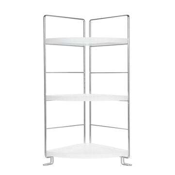 Three Layer Storage Rack Chrome Plated Copper Shelf Detachable Storage Shed Organizer f... (TYPE: C)