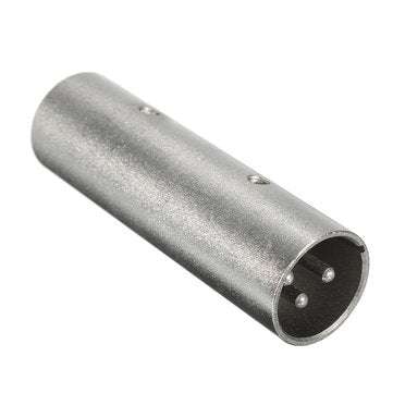 3-pin XLR Male To Male Chassis Mounted Socket Connector Adapter