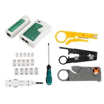 2KT-2170 Network Repair Tool Kit Network Cable Tester Test Plier Cutter Manual Combination Tool Set