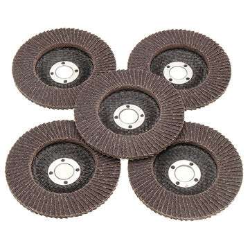 5pcs 100mm 4 Inch 80 Grit Flap Sanding Disc Angle Grinder Wheel