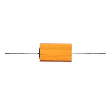 10pcs RX24 5W 100R 100RJ Metal Aluminum Case High Power Resistor Golden Metal Shell Case Heatsink Re