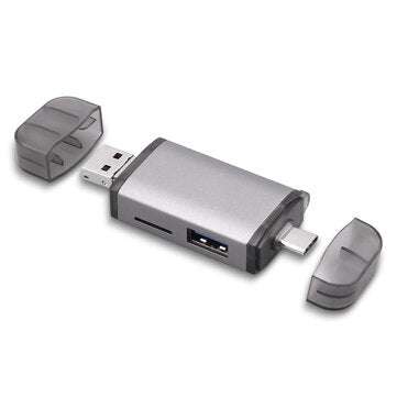 GOOJODOQ T-933 Card Reader Type C USB Micro USB to SD Micro SD TF Adapter Accessories OTG Card Reade
