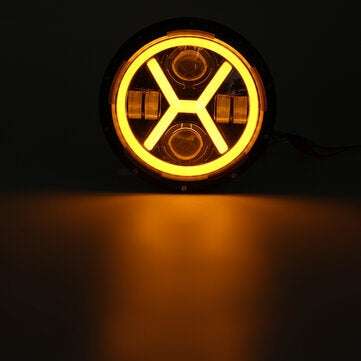 7"inch Waterproof Motorcycle Headlight Round LED Projector