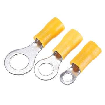 102PCS 10Kinds RV Ring Terminal Electrical Crimp Connector Kit Set With Box Copper Wire Insulated Co
