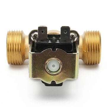 3/4 inch 12V DC VDC Slim Brass Electric Solenoid Valve NPSM Gas Water Air N/C