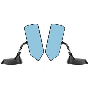 2Pcs Universal F1 Style Car Side Mirror Wing Mirrors Carbon Fiber Look
