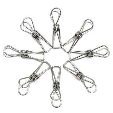 Suleve SSCH01 20Pcs Stainless Steel Clothes Pegs Metal Clips Hanger for Socks Underwear Towel She