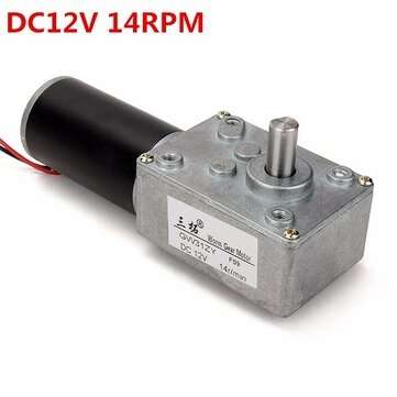 GW31ZY Worm Reducer Gear DC Motor High Torque Low Speed Gear Motor (ROTATE SPEED: 14RPM)