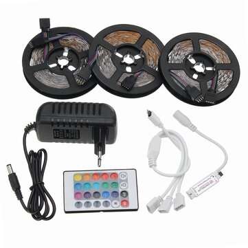 12V LED Light Strip 15M 5050 RGB LED Tape Lights RGB Rope Lights 16 Milions Colors Flexible Changing