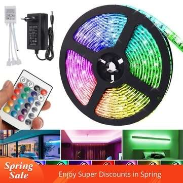12V LED Light Strip 15M 5050 RGB LED Tape Lights RGB Rope Lights 16 Milions Colors Flexible Changing