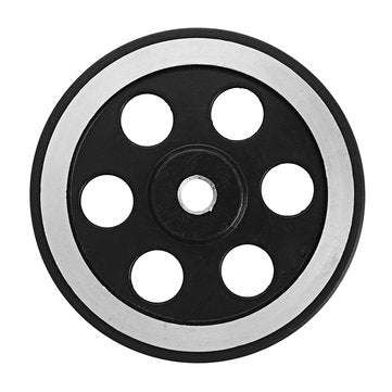 2Pcs 65mm 6mm Hole Diameter Metal Wheels for Smart Robot Chassis Car
