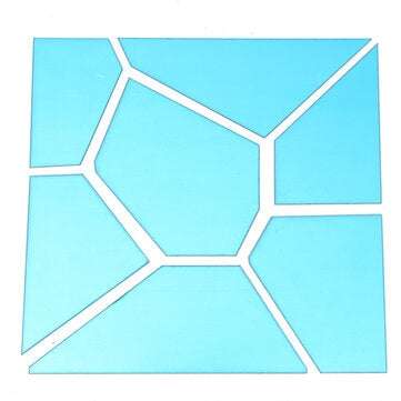 18cm 7Pcs DIY Acrylic Modern Mirror Decal Art Mural Wall Sticker Home Decor Removable Stickers