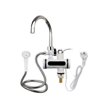 360 Electric Heater LED Tap Faucet Hot Water Bathroom Kitchen Fast Instant... (TYPE: STRAIGHTHEAD)