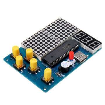 51 Single Chip Microcomputer Computer Game Machine Tetris/Snake/Racing/Aircraft Assembled