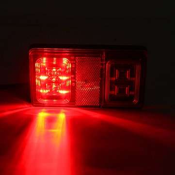 12V LED Car Indicator Tail Light Brake Stop Lamp for Marine Trailer Camper Caravan