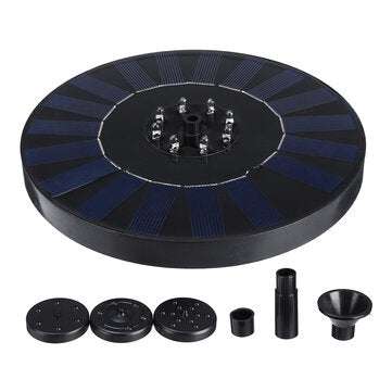 10V 180mm LED Colors Solar Fountain 2.4W 800mAh Solar Powered Fountain Pump Solar Bird Bath Fountain