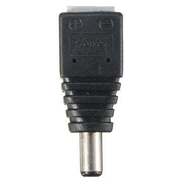 20PCS LUSTREON DC Power Male 5.5*2.1mm Connector Adapter Plug Cable Pressed for LED Strips 12V